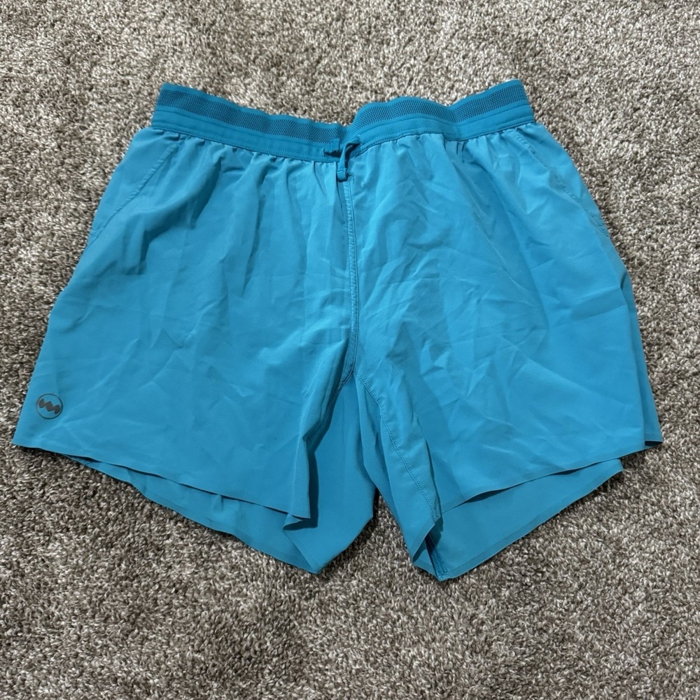 Janji M's 5" AFO Middle Short in Blue Size Small Running Working Out
